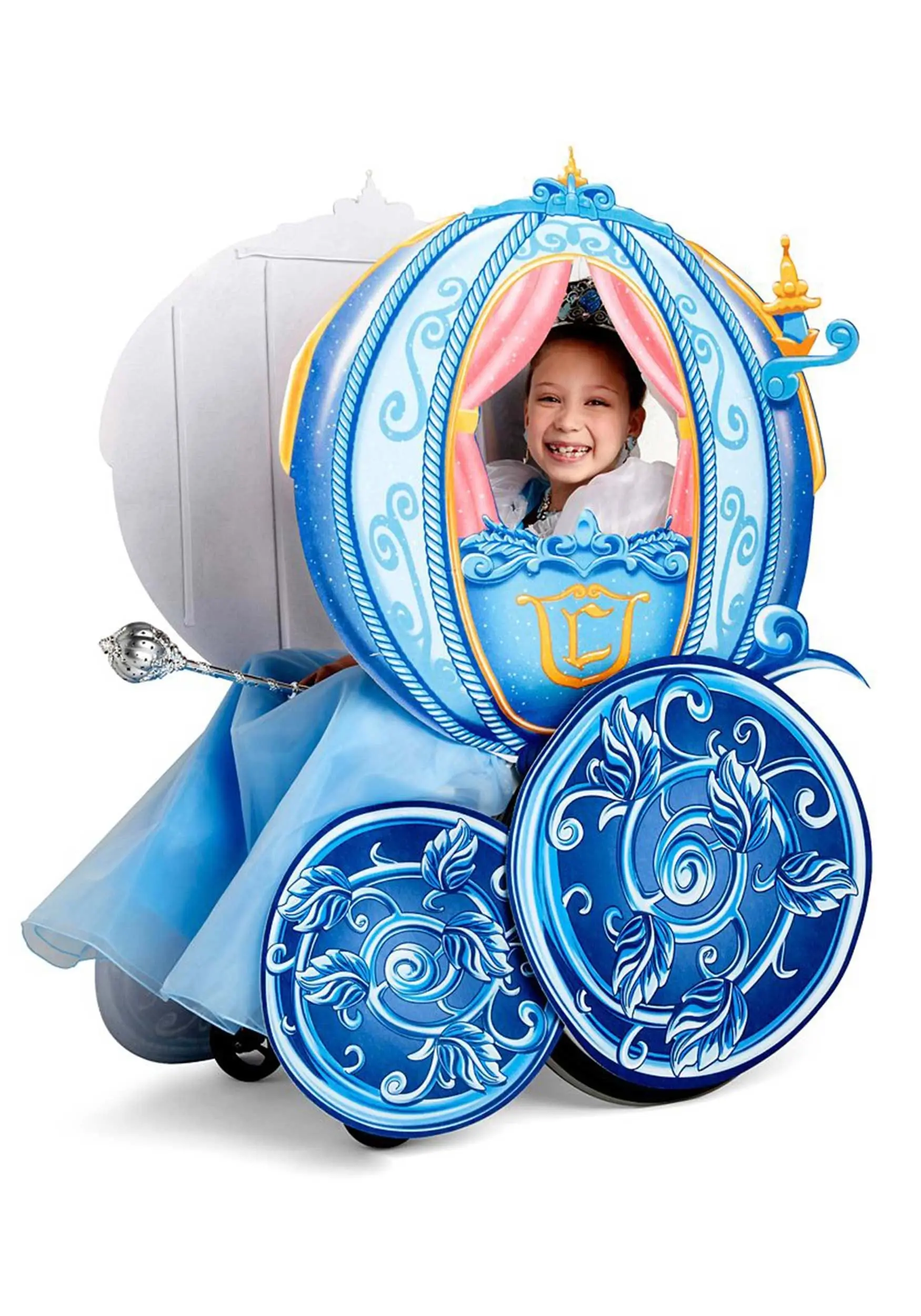 Disguise Cinderella Disney Princess Carriage Adaptive Wheelchair Cover Costume 4 Disguise Cinderella Disney Princess Carriage Adaptive Wheelchair Cover Costume - Image 2