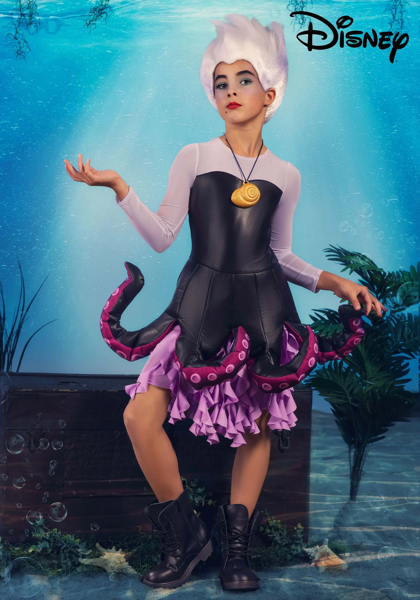 Armada Disney The Little Mermaid Tween Girl's Ursula Costume 3 Armada Disney The Little Mermaid Tween Girl's Ursula Costume