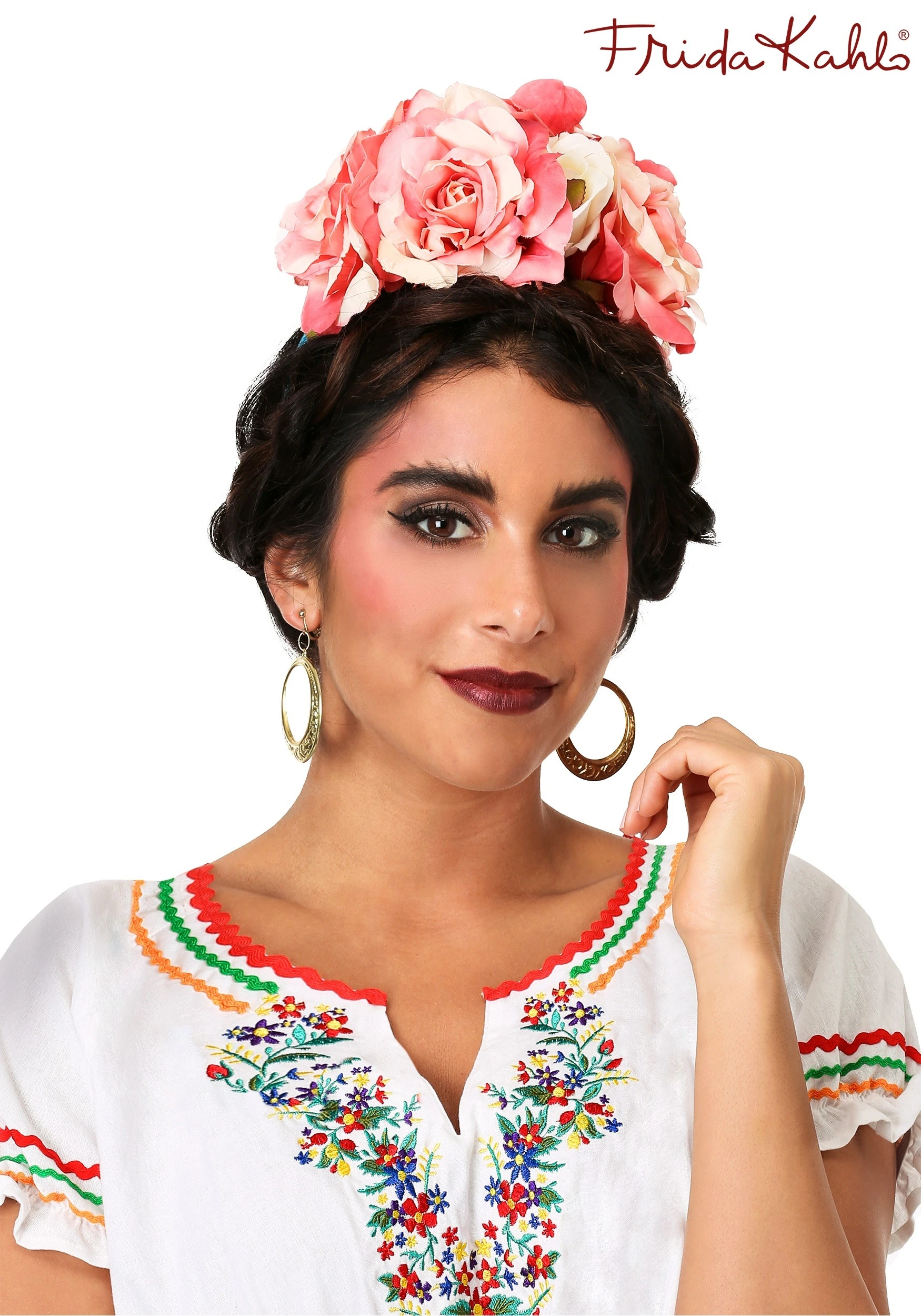 Fun Costumes Frida Kahlo Flower Headband For Adults 3 Fun Costumes Frida Kahlo Flower Headband For Adults