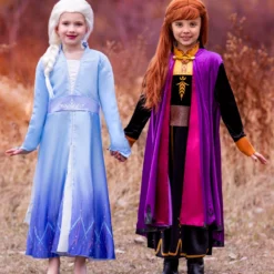 Disguise Frozen 2 Girls Elsa Prestige Costume -Elope Store frozen 2 elsa prestige costume for girls alt2