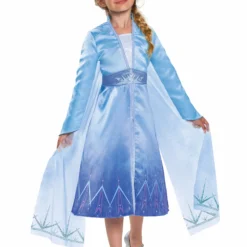 Disguise Frozen 2 Girls Elsa Prestige Costume -Elope Store frozen 2 elsa prestige costume for girls alt3