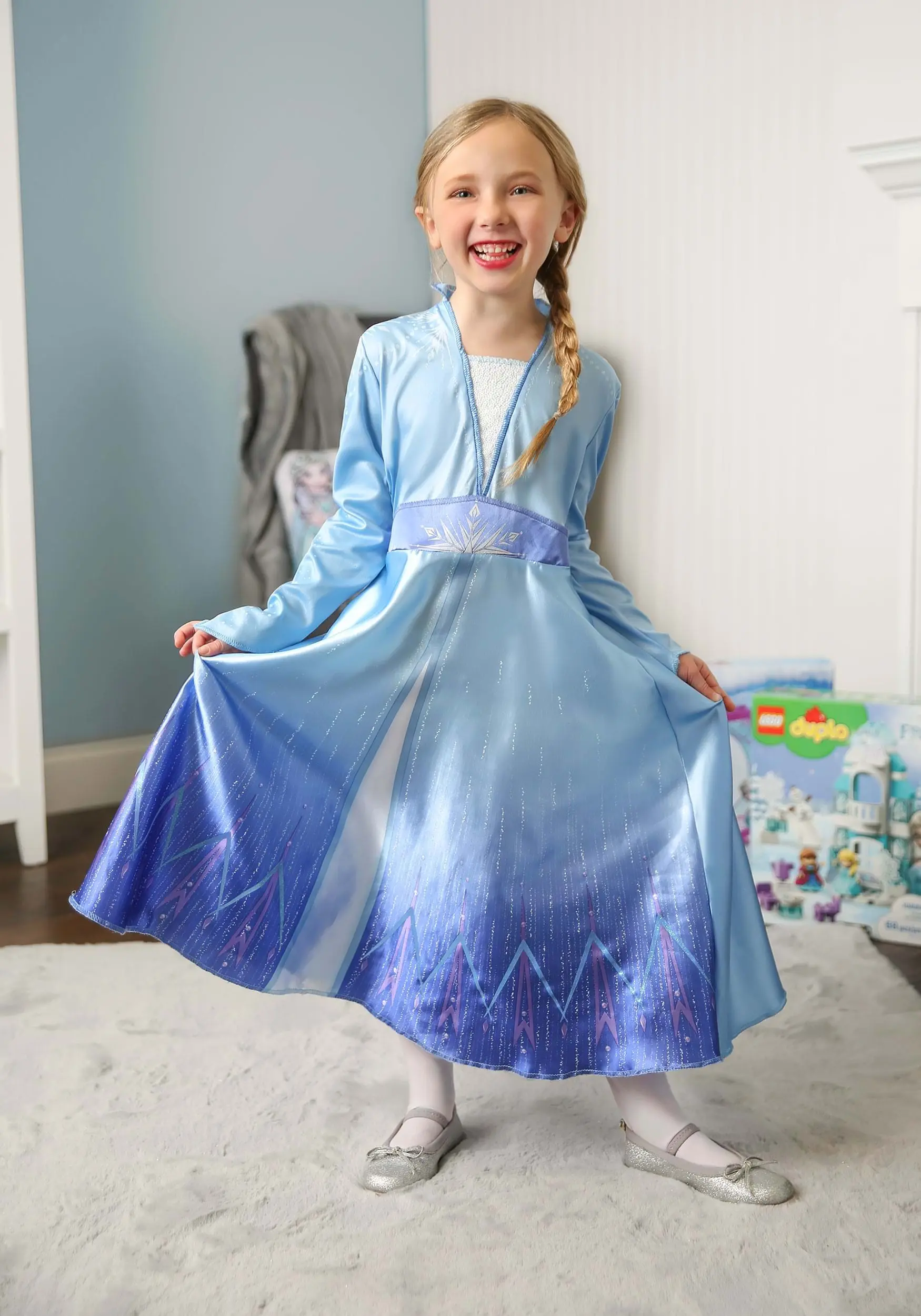 Disguise Limited Deluxe Disney Frozen 2 Girls Elsa Costume 6 Disguise Limited Deluxe Disney Frozen 2 Girls Elsa Costume - Image 4