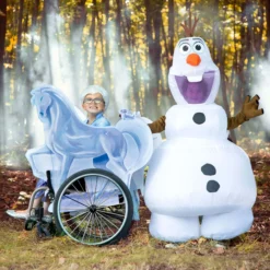 Disguise Limited Frozen Olaf Inflatable Costume For Kids 7 Disguise Limited Frozen Olaf Inflatable Costume For Kids -Elope Store frozen child olaf inflatable costume alt 2