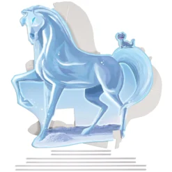 Disguise Adaptive Frozen Ice Nokk Wheelchair Cover Costume -Elope Store frozen ice nokk adaptive wheelchair cover alt 1