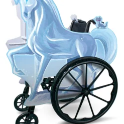 Disguise Adaptive Frozen Ice Nokk Wheelchair Cover Costume -Elope Store frozen ice nokk adaptive wheelchair cover alt 3