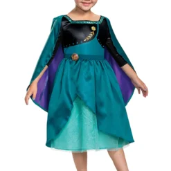 Disguise Frozen Queen Anna Classic Costume For Kids 7 Disguise Frozen Queen Anna Classic Costume For Kids -Elope Store frozen queen anna classic kids costume alt 2