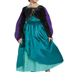 Disguise Frozen Queen Anna Deluxe Girls Costume 7 Disguise Frozen Queen Anna Deluxe Girls Costume -Elope Store frozen queen anna deluxe costume for girls alt 2