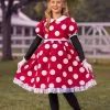 Fun Costumes Deluxe Disney Minnie Mouse Costume For Girls -Elope Store girls deluxe disney minnie mouse costume