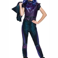 Disguise Disney Descendants 3 Girls Mal Classic Costume 15 Disguise Disney Descendants 3 Girls Mal Classic Costume -Elope Store girls disney descendants 3 mal classic costume alt 2