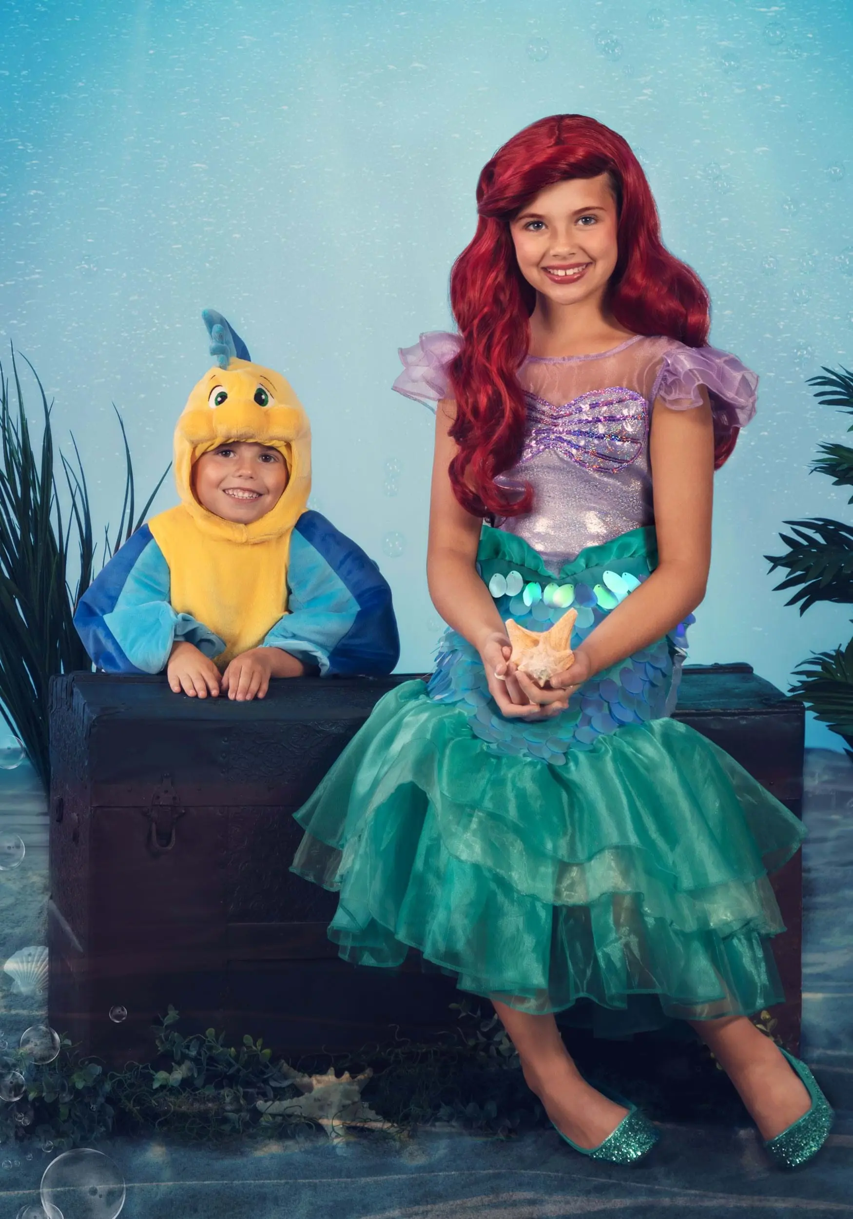 LF Products Pte. Ltd. Disney Little Mermaid Ariel Costume For Girls 5 LF Products Pte. Ltd. Disney Little Mermaid Ariel Costume For Girls - Image 3