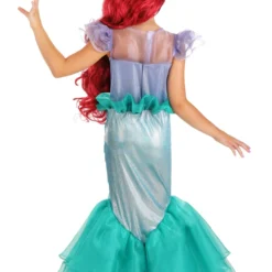 LF Products Pte. Ltd. Disney Little Mermaid Ariel Costume For Girls 16 LF Products Pte. Ltd. Disney Little Mermaid Ariel Costume For Girls -Elope Store girls little mermaid ariel costume alt 5