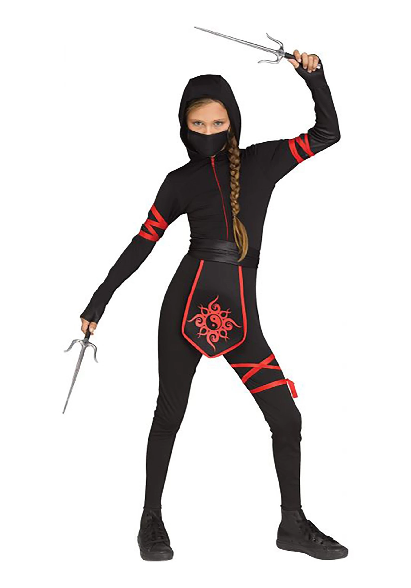 Fun World Ninja Warrior Costume For Girls 3 Fun World Ninja Warrior Costume For Girls
