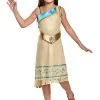 Disguise Pocahontas Deluxe Costume For Girls -Elope Store girls pocahontas deluxe costume