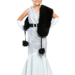 Fun Costumes Girls Silver Movie Star Costume -Elope Store girls silver movie star costume 2