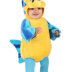 Zhenjiang Lian Yew Every Age Garment Accessories A Disney The Little Mermaid Infant Flounder Costume 11 Zhenjiang Lian Yew Every Age Garment Accessories A Disney The Little Mermaid Infant Flounder Costume -Elope Store infant flounder costume alt 3