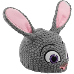 Elope Disney Judy Hopps Knit Gray Beanie 8 Elope Disney Judy Hopps Knit Gray Beanie -Elope Store judy hopps knit beanie alt 2