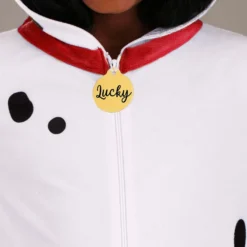 Fun Costumes Lucky Costume For Kids From Disney's 101 Dalmatians -Elope Store kids 101 dalmatians costume onesie alt 4