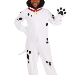 Fun Costumes Lucky Costume For Kids From Disney's 101 Dalmatians -Elope Store kids 101 dalmatians costume onesie alt 7