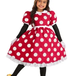 Fun Costumes Deluxe Disney Minnie Mouse Costume For Girls -Elope Store kids deluxe minnie mouse costume alt 3