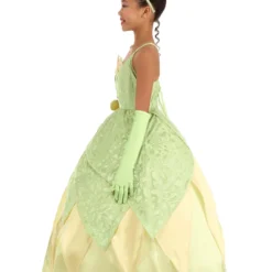 Armada Girl's Disney Deluxe The Princess And The Frog Tiana Costume 21 Armada Girl's Disney Deluxe The Princess And The Frog Tiana Costume -Elope Store kids deluxe tiana costume alt 8