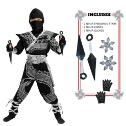 Joyin Dragon Ninja Costume For Kids -Elope Store kids dragon ninja costume alt 4