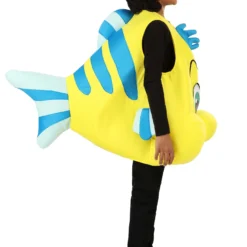 Fun Costumes Disney Flounder Costume For Kids 19 Fun Costumes Disney Flounder Costume For Kids -Elope Store kids flounder costume alt 8