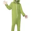 Smiffys Green Alien Jumpsuit Costume For Kids