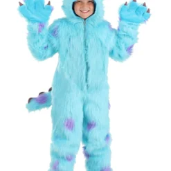 Zhenjiang Lian Yew Every Age Garment Accessories A Disney Hooded Monsters Inc Sulley Costume For Kid's -Elope Store kids hooded monsters inc sulley costume alt 7