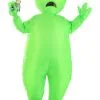Bluenet Inflatable Green Alien Costume For Kids