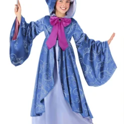 Fun Costumes Premium Disney Fairy Godmother Costume For Kids -Elope Store kids premium fairy godmother costume alt 4