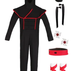 California Costume Collection Kids Stealth Ninja Costume -Elope Store kids stealth ninja costume 6