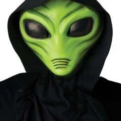 California Costume Collection Light Up Green Alien Costume Mask