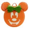 Disney Glow Face Minnie Pumpkin Loungefly Mini Backpack -Elope Store loungefly disney glow face minnie pumpkin mini bac