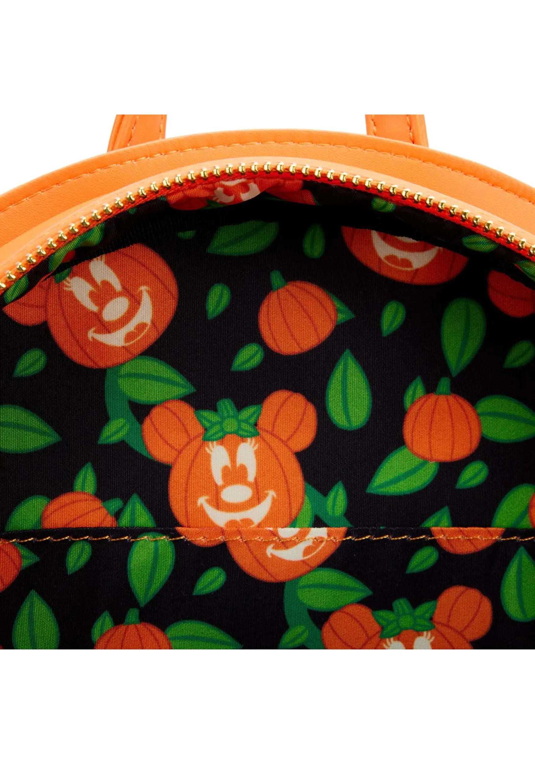 Disney Glow Face Minnie Pumpkin Loungefly Mini Backpack 8 Disney Glow Face Minnie Pumpkin Loungefly Mini Backpack - Image 6