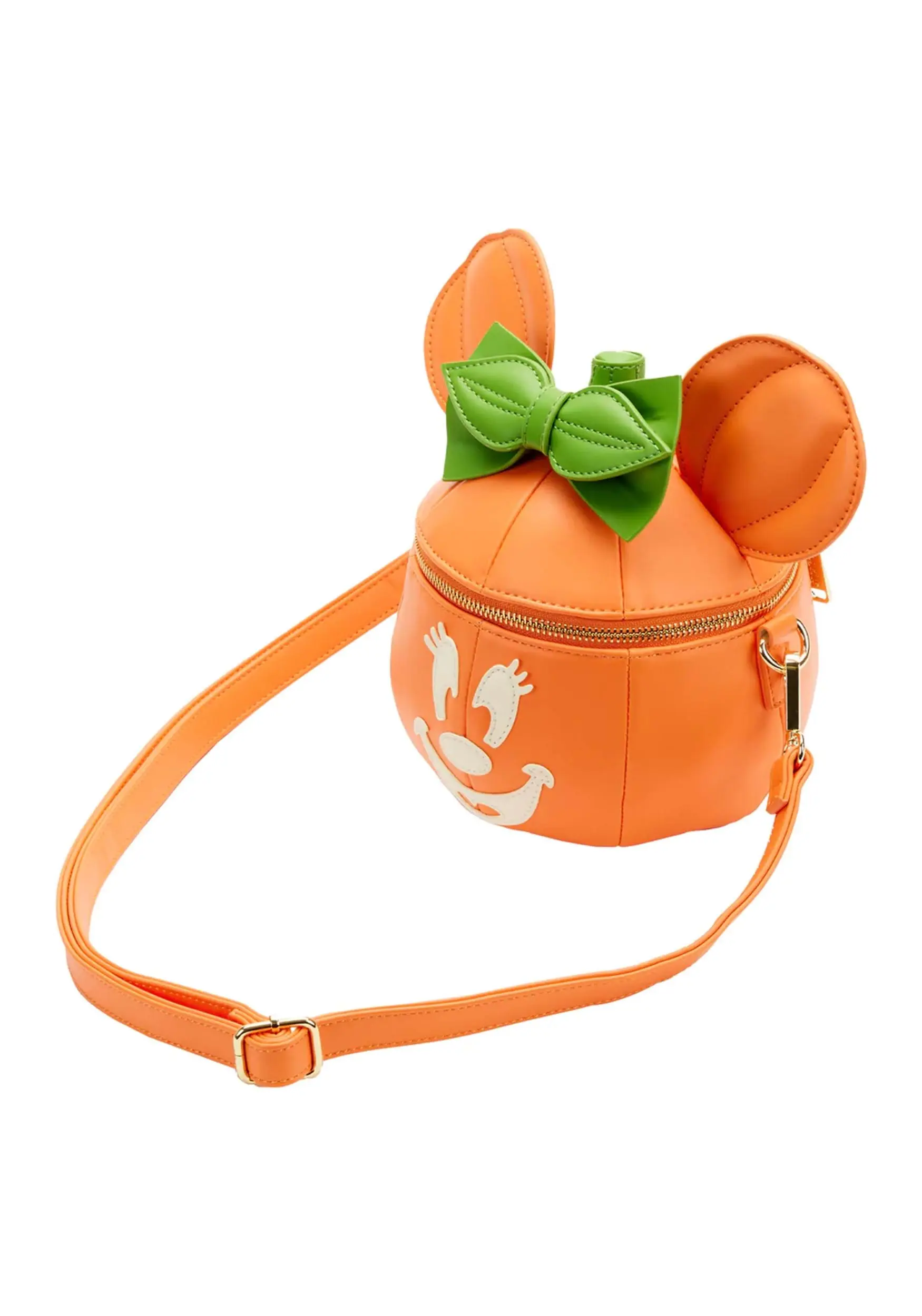 Disney Glow Face Loungefly Pumpkin Minnie Figural Crossbody Bag 6 Disney Glow Face Loungefly Pumpkin Minnie Figural Crossbody Bag - Image 4