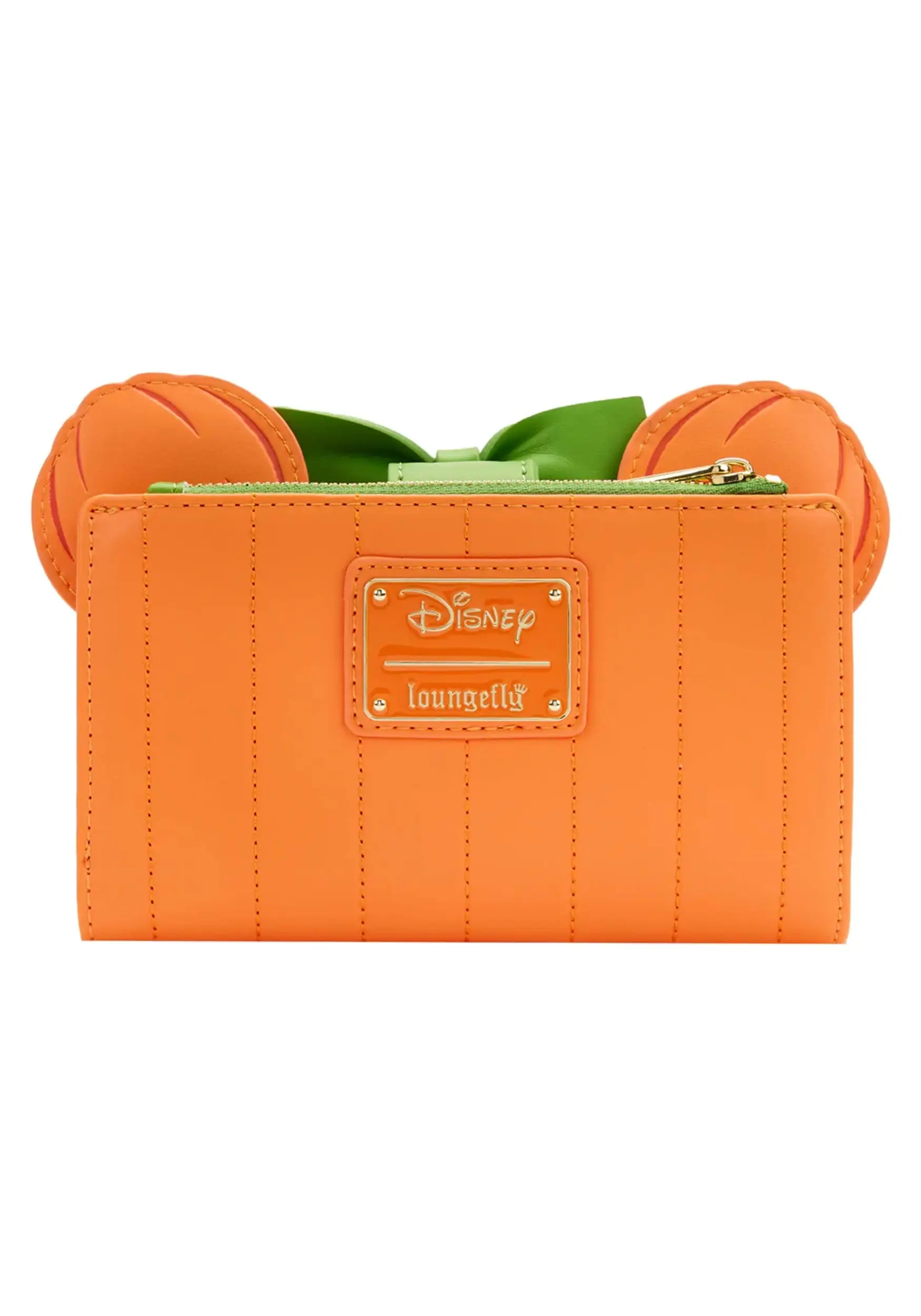 Loungefly Disney Glow Face Pumpkin Minnie Flap Wallet 6 Loungefly Disney Glow Face Pumpkin Minnie Flap Wallet - Image 4
