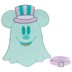 Loungefly Disney Pastel Ghost Mickey And Minnie Mouse Glow Crossbody Bag