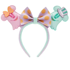 Women's Loungefly Disney Pastel Ghost Minnie And Mickey Ears Headband