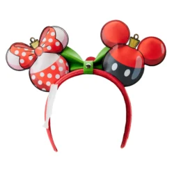 Loungefly Mickey Minnie Ornament Headband -Elope Store loungefly mickey minnie ornament heandband alt 2