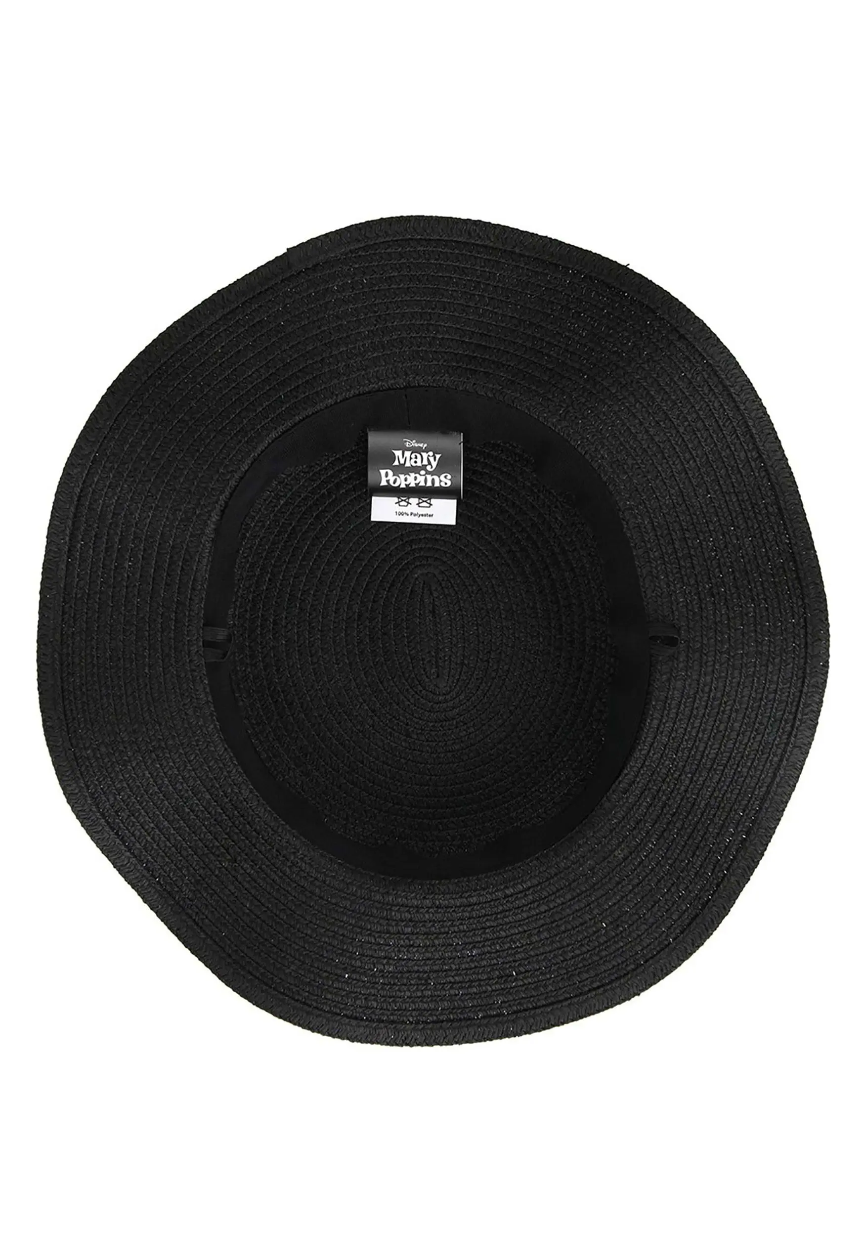 Elope Mary Poppins Black Costume Hat 4 Elope Mary Poppins Black Costume Hat - Image 2