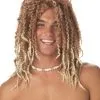 California Costume Collection Men's Beach Bum Wig -Elope Store mens beach bum wig