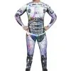 Smiffys Metallic Cyber Alien Costume For Men