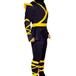 LEG AVENUE Yellow Ninja Costume For Men -Elope Store mens yellow ninja costume alt 2