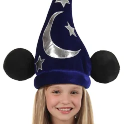 Elope Disney Classic Mickey Wizard Plush Costume Hat -Elope Store mickey wizard plush hat alt 4