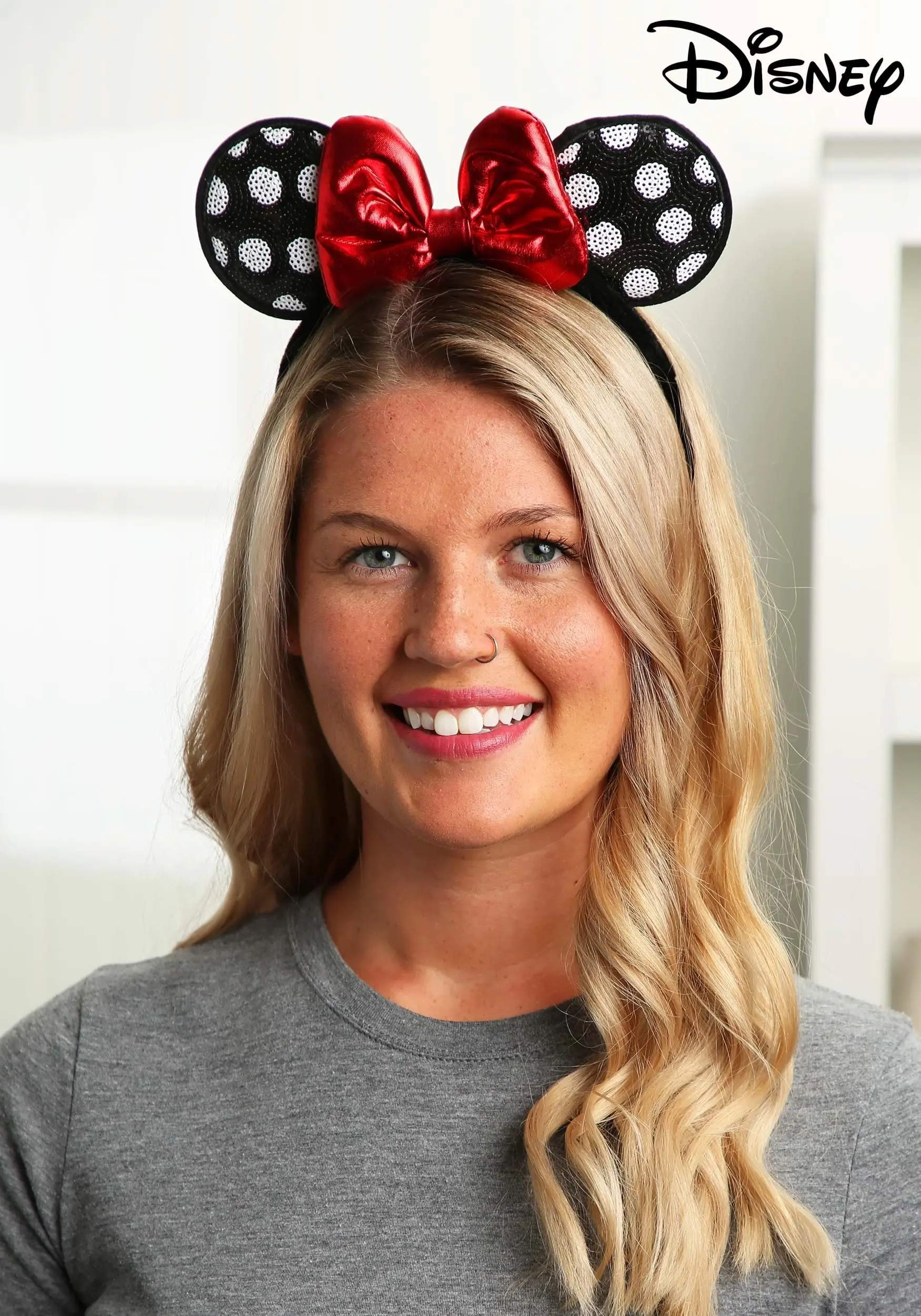Elope Disney Minnie Mouse Sequined Ears Headband 3 Elope Disney Minnie Mouse Sequined Ears Headband