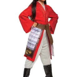 Disguise Deluxe Mulan Red Girl's Hero Costume