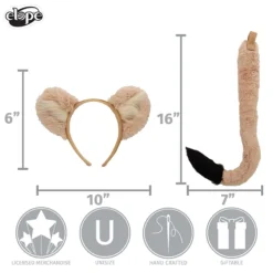 Elope Disney Nala Tail & Ears 13 Elope Disney Nala Tail & Ears -Elope Store nala ears tail alt 5
