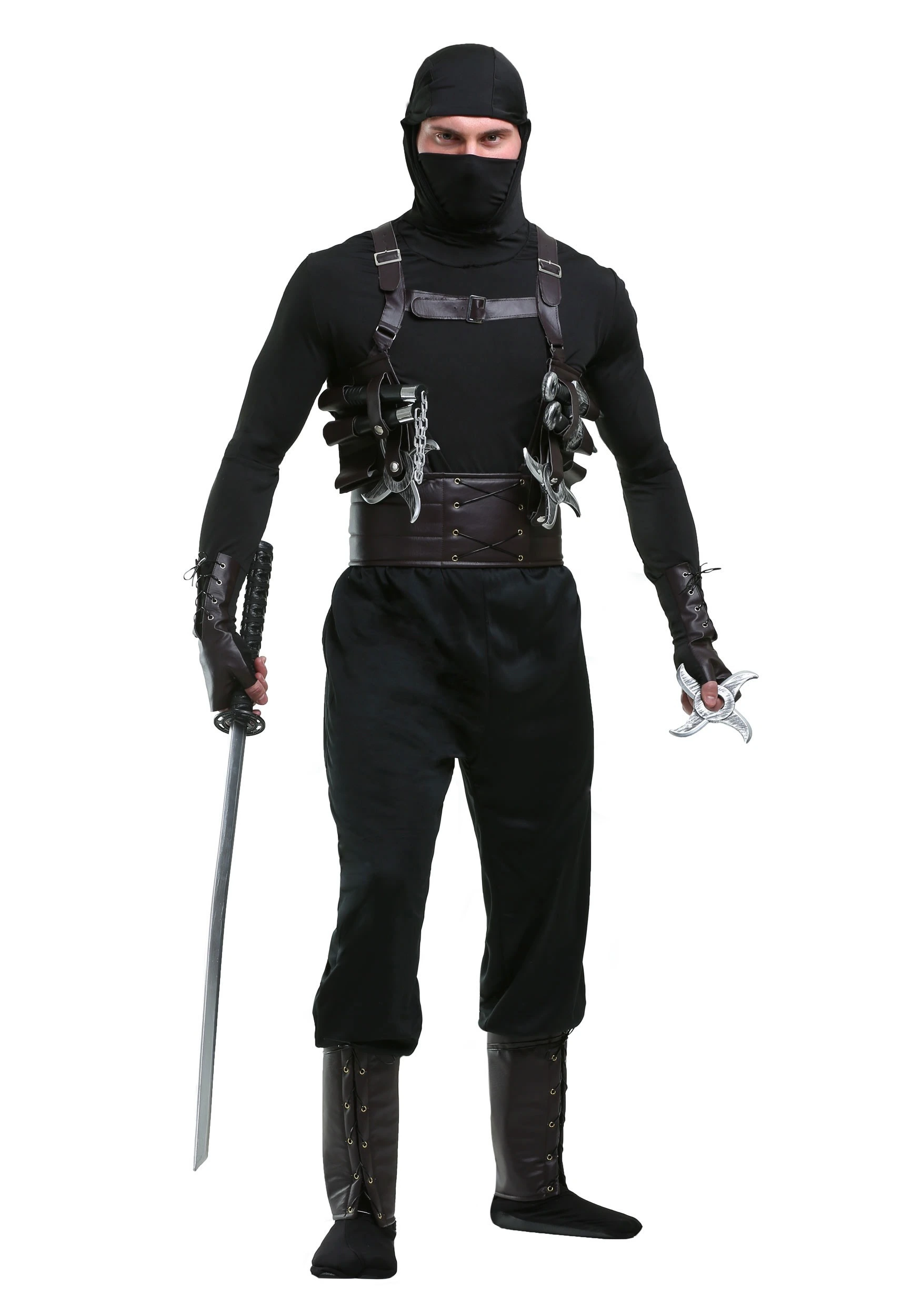 Fun Costumes Ninja Assassin Men's Costume 3 Fun Costumes Ninja Assassin Men's Costume