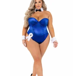 Roma Playboy Plus Size Royal Blue Bunny Costume For Women