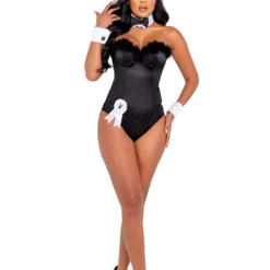 Roma Women's Playboy Black Boudoir Bunny Costume